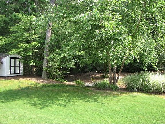 fenced in back yard