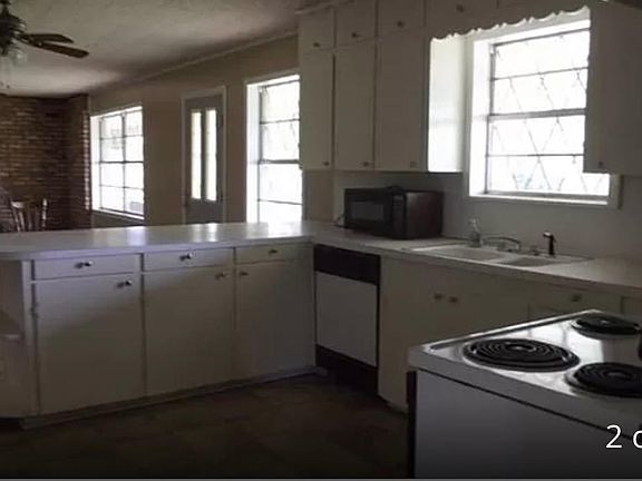 Kitchen with stove and dishwasher
