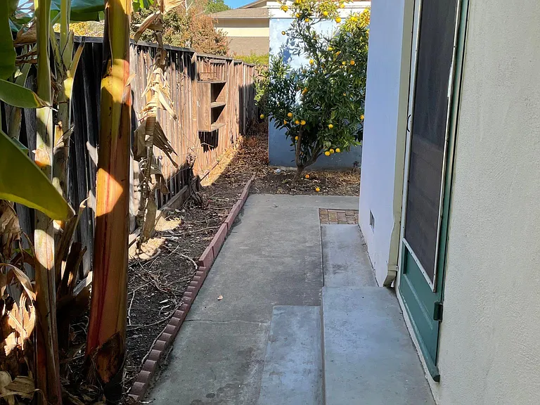 Rear patio