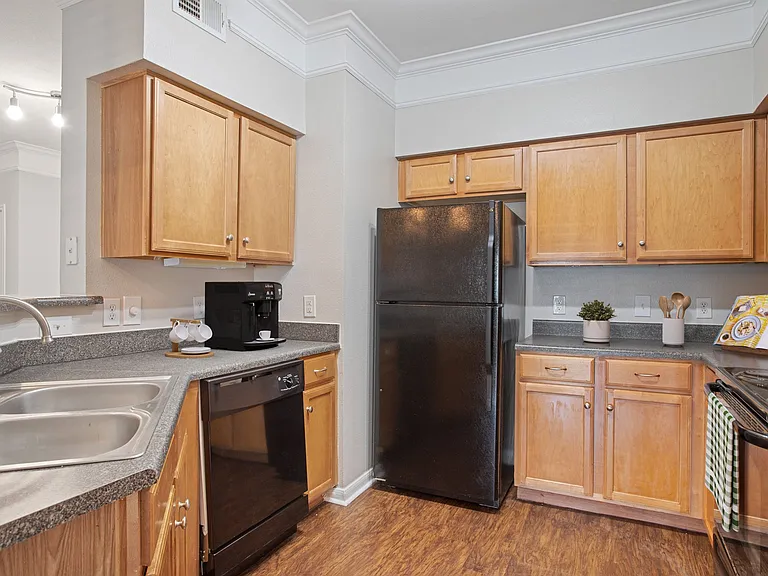 Kitchen with Black Appliances