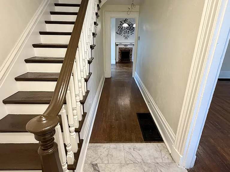 Entry hall and stairs.