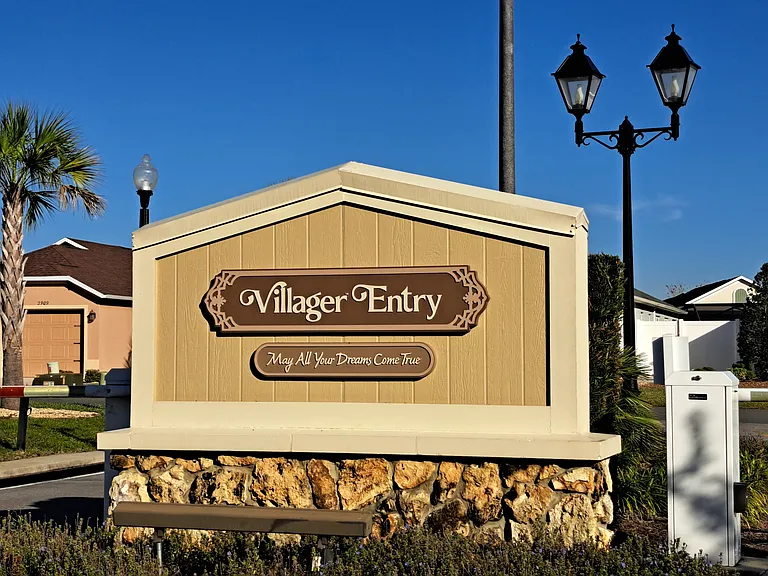 Village Entry. Welcomes you to your rental,