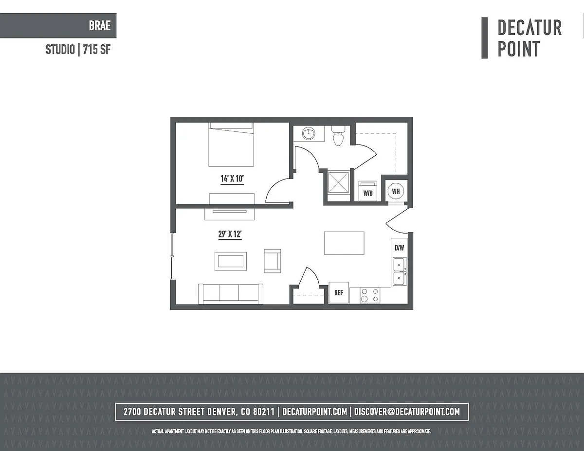 Floor plan Brae - Studio