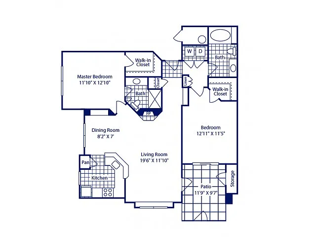 Floor plan 2B Sophisticated