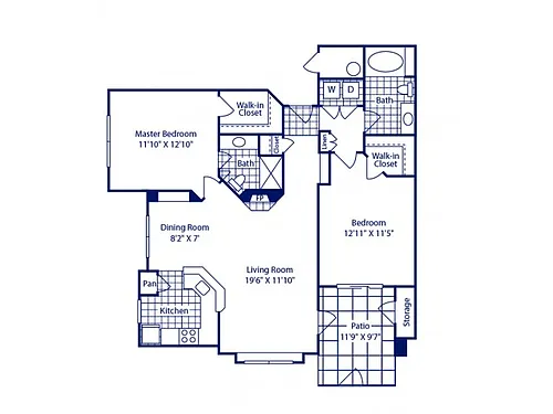 Floor plan 2B Sophisticated