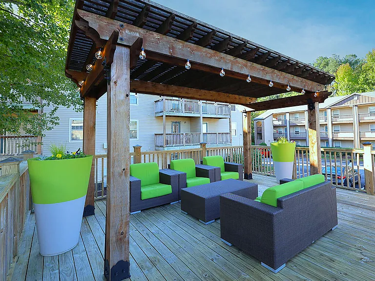 Shaded Pergola Area