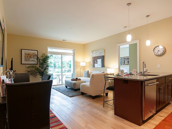 open concept kitchen to living room