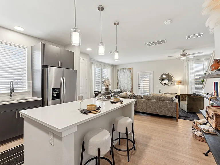 Alaro Apartments Kitchen and Living Room