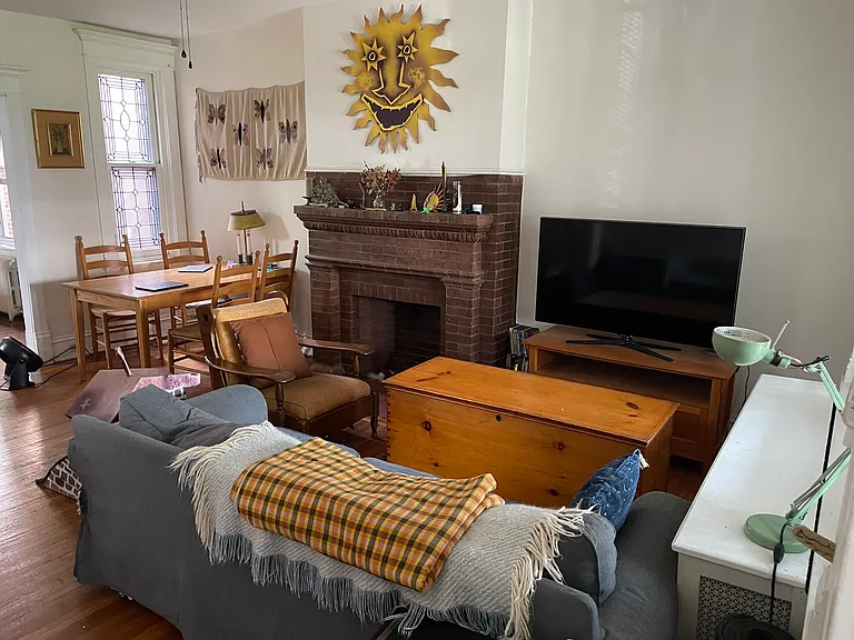 living room with current tenant's furnishings