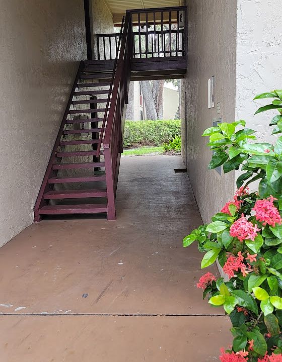 Entrance to Condo. Condo located on ground level.