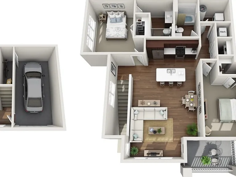 Floor Plan 2B | Drexel Ridge Apartments | Apartments in Oak Creek, WI Floor Plan 2B | Drexel Ridge Apartments | Apartments in Oak Creek, WI