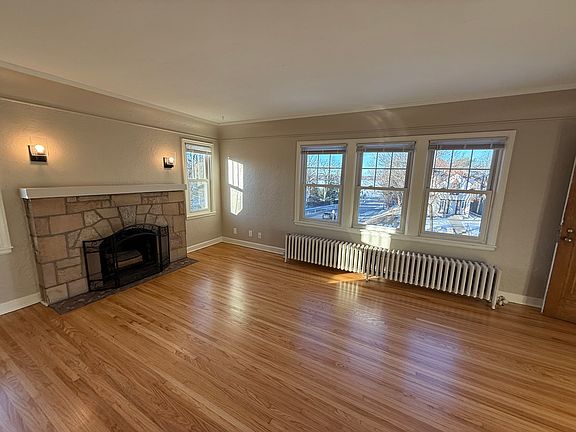 Living room with view of Bde Maka Ska