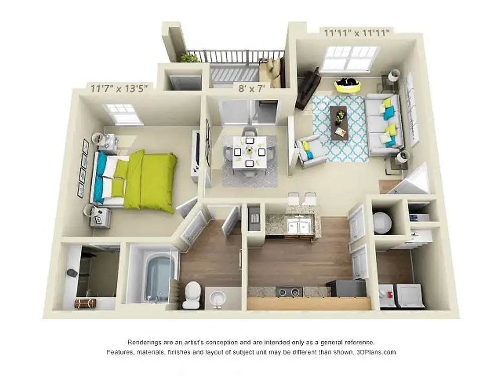 Floor plan The Carlyle Renovated