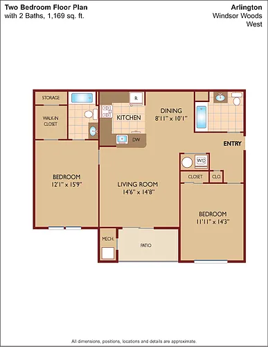 Floor plan $2.62/sq.ft. - The Arlington