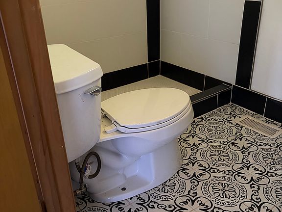 Master bathroom with large walk in shower