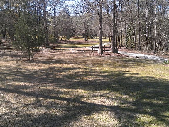 Front yard looking out from front door of house