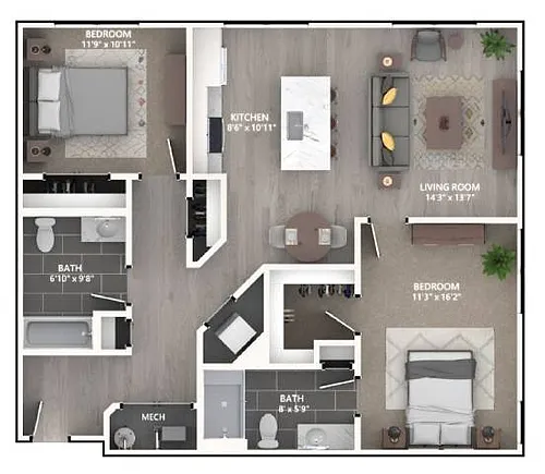 Floor plan B1