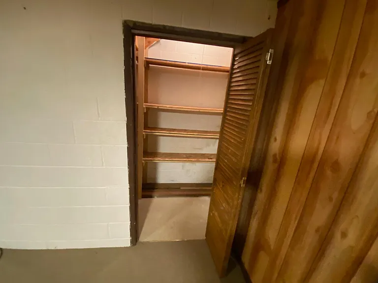 Basement closet