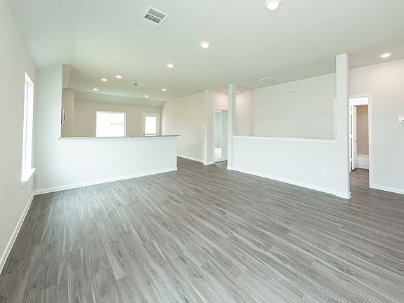 Family Room to Kitchen and Dining Area