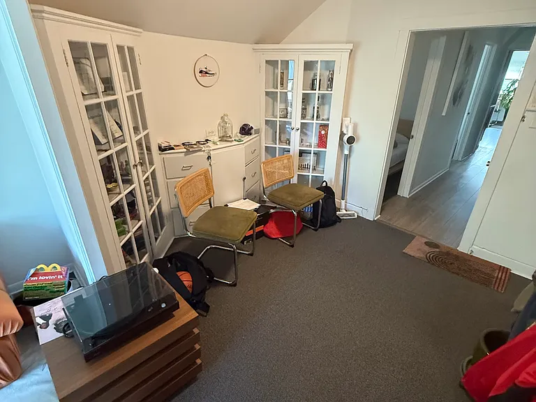 Dining Room with Built-in Shelves and Hutches
