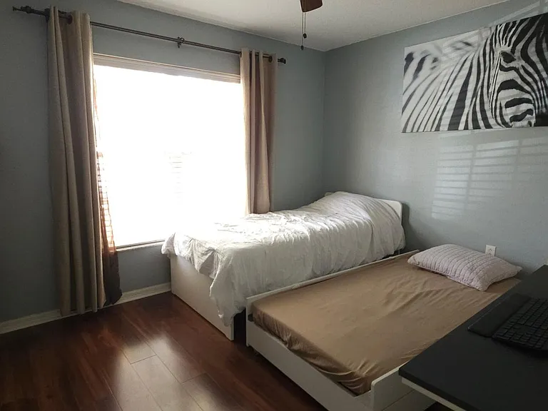 office includes monitor and pullout bed