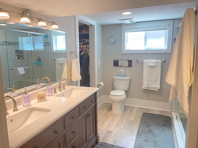Downstairs master bathroom