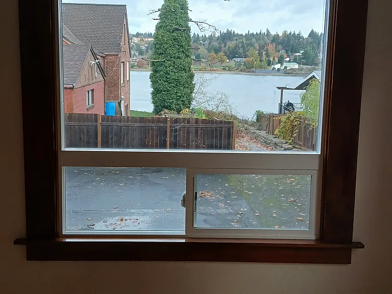 View of water from the dinning nook.