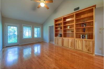 Large study with built-in bookcases