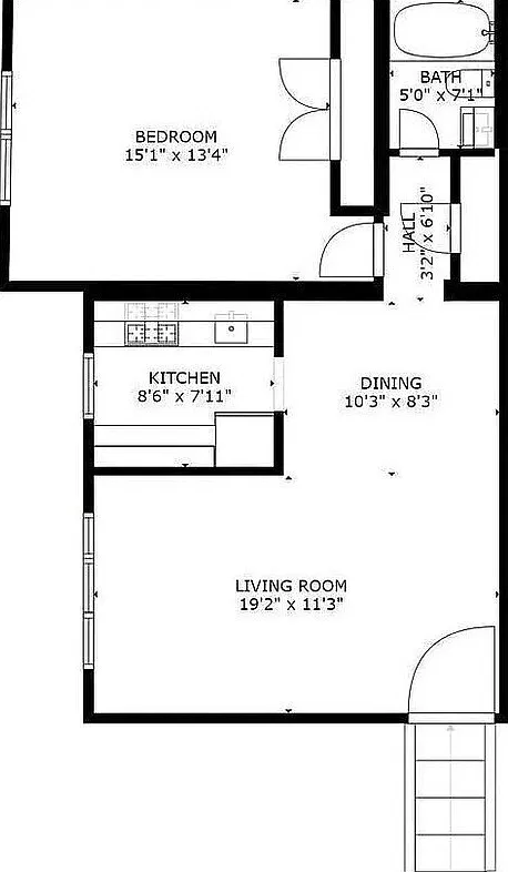1 bed, 1.0 bath, 698 sqft, $1,529 — Photo 4