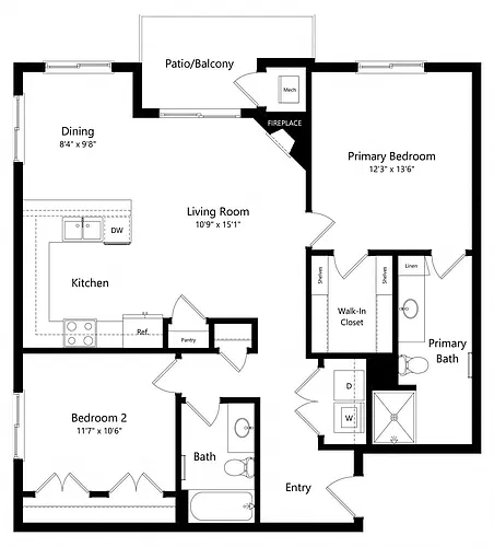 Floor plan Valentina (Flat)