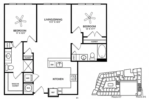 Floor plan Davis