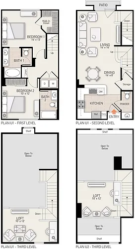 Floor plan Plan U