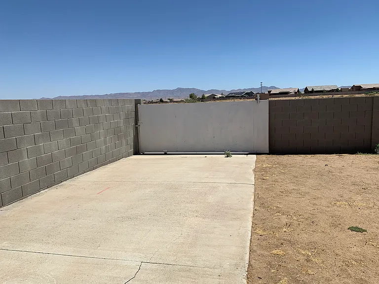 Backyard RV parking