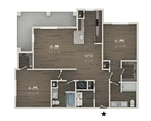 Floor plan B2
