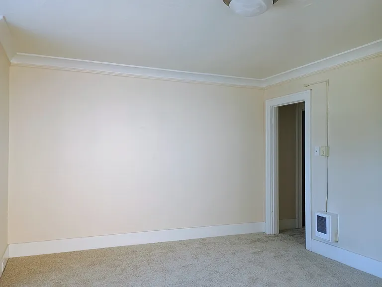 Living room view and entryway