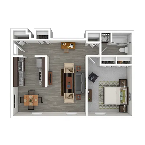 Floor plan One Bedroom