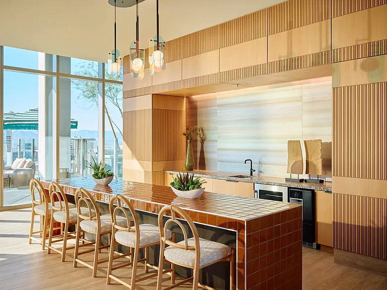 Sol Modern Phoenix Apartments Community Kitchen