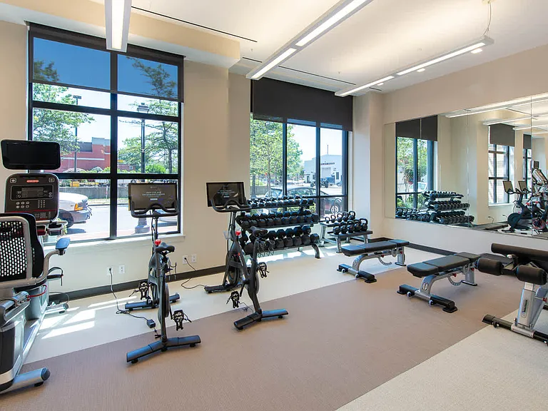 24-hour Fitness Center with Peloton Bikes