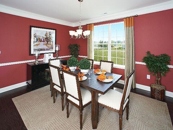 Great dining room for family dinners (model home)