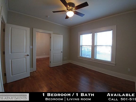 Bedroom with large windows