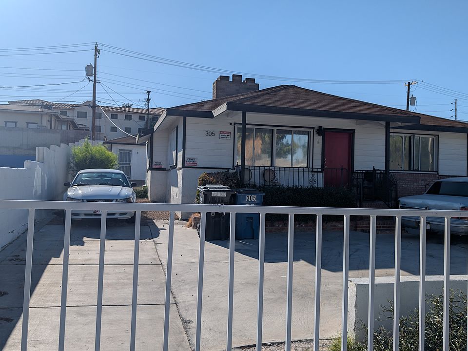 View from the street. Unit is in the back