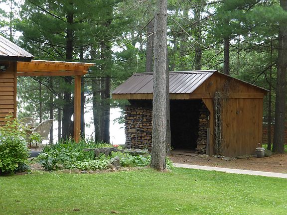 Woodshed close to house.