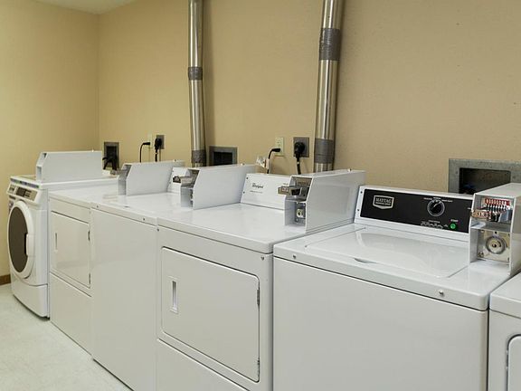 Laundry areas are shared