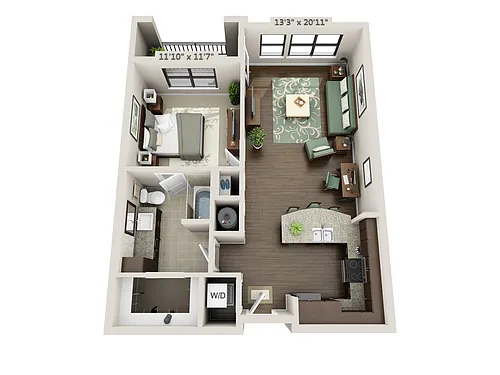 Floor plan Flow (A1E)