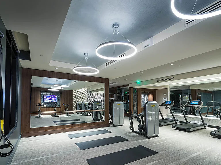 TRX station in fitness station