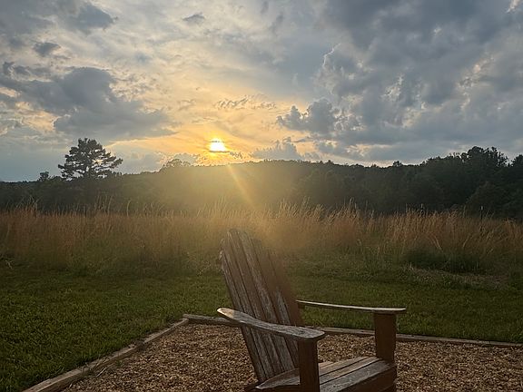 From the fire pit, facing West
