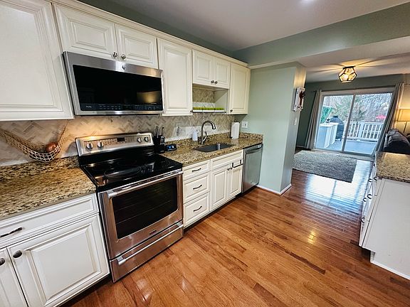 Spacious kitchen with stainless steel appliances