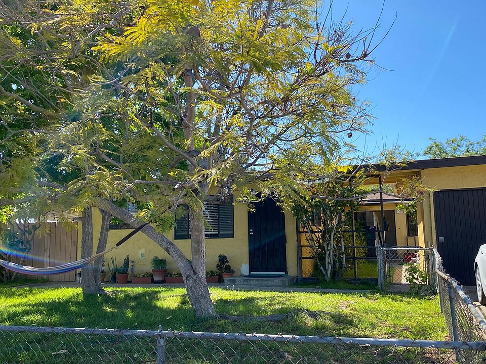 The unit is in the back, under the arch.