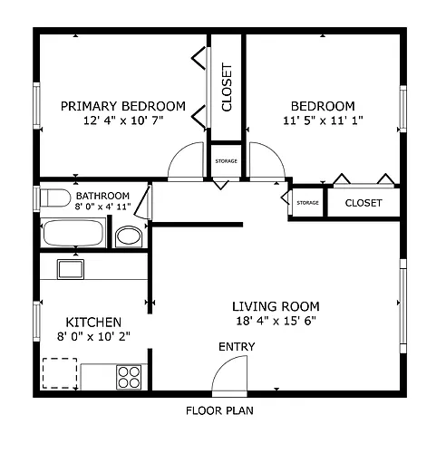 Floor plan 2 Bedroom