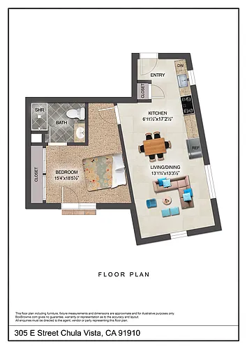 Floor plan Corner Apartment